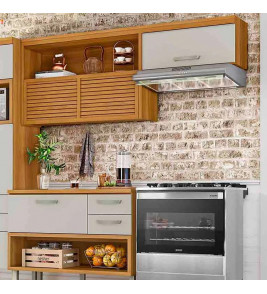 ARMARIO 2P NICHO PRINCESA 200CM FREIJO-OFF WH