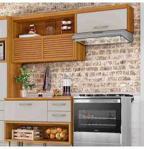 ARMARIO 2P NICHO PRINCESA 200CM FREIJO-OFF WH